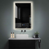 LED Spiegel Vertikal | Touch-Schalter | Anti-Beschlag-Funktion | Neutralweißes Licht - Reyze Seria Edge Model 1
